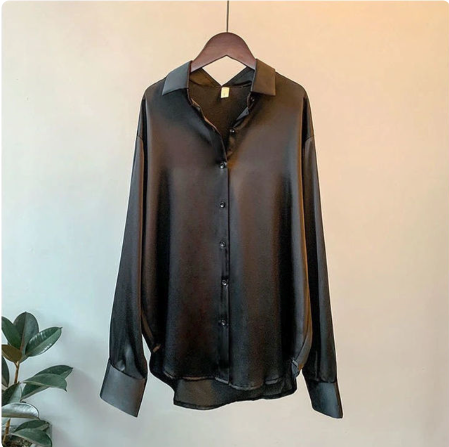 FLORENCE | Silky Long-Sleeve Blouse