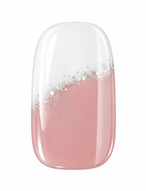 Blush French Gel-Nagelsticker