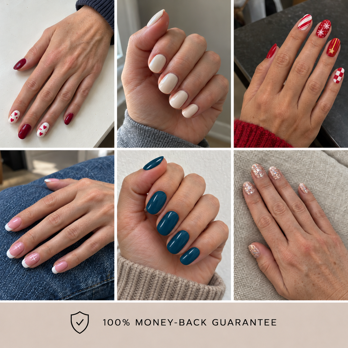 UV Gel Nail Stickers Starter Kit - 1+1 Free colors