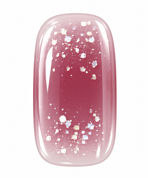 Rosé Sparkle Gel-Nagelsticker