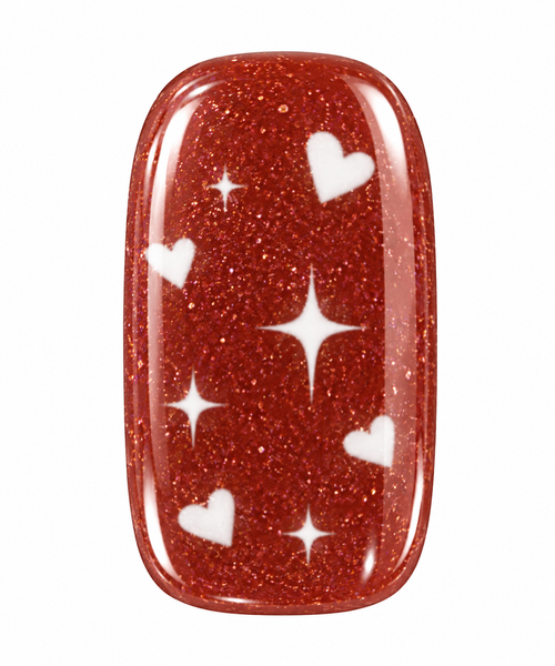 Ruby Starlight Gel-Nagelsticker
