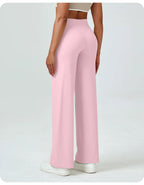 Silque™ Sculpt & Flow – High-Waisted Wide Leg Leggings