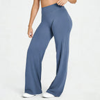 Silque™ Sculpt & Flow – High-Waisted Wide Leg Leggings