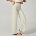 Silque™ Sculpt & Flow – High-Waisted Wide Leg Leggings