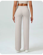 Silque™ Sculpt & Flow – High-Waisted Wide Leg Leggings
