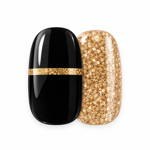 Golden Noir Gel-Nagelsticker